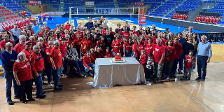 Lube, il saluto dei tifosi all’Eurosuole Forum
